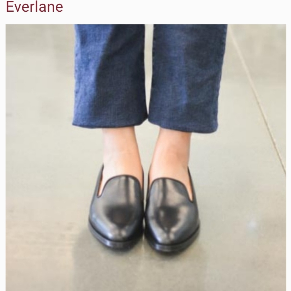 Everlane Women’s Black Leather Loafers